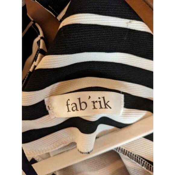 Women's Fab'rik Striped Dress Size S Black and White - Picture 3 of 4